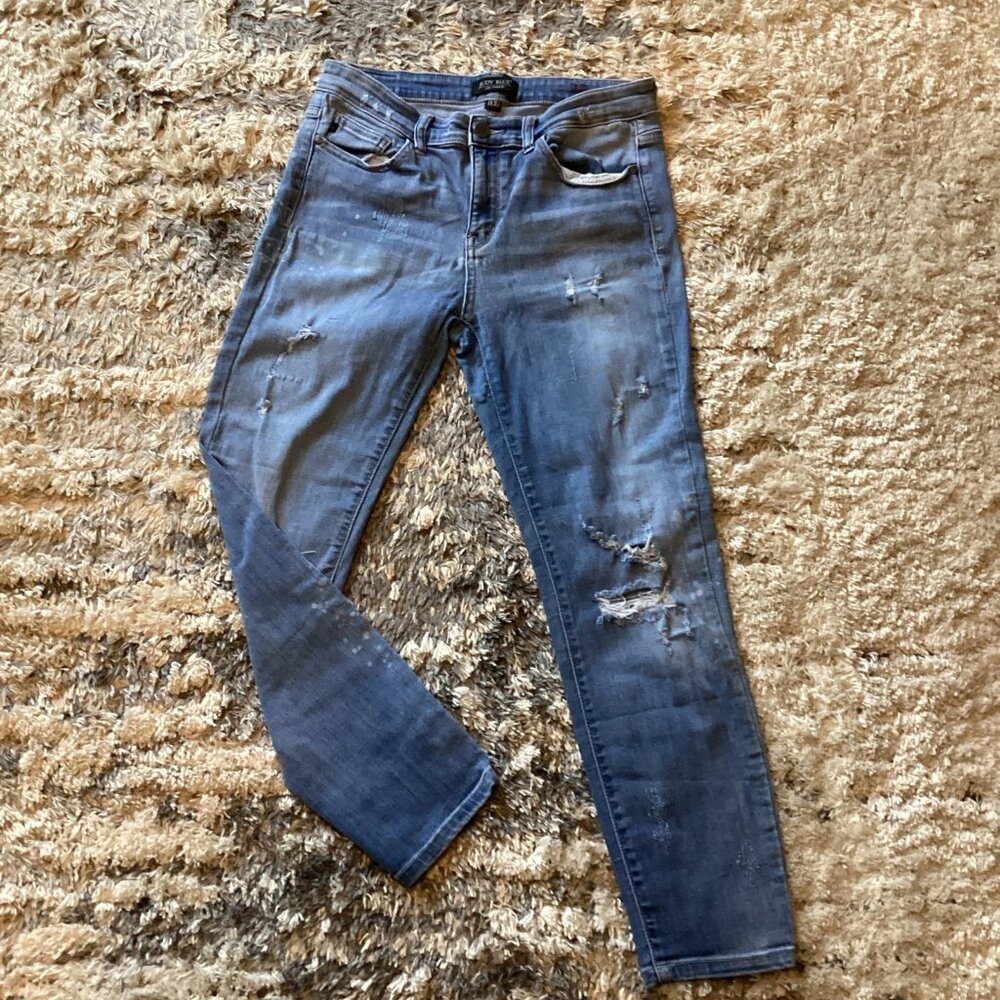 JUDY BLUE Jeans Skinny Distressed Women’s 11/30